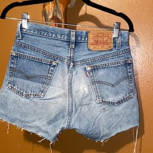 Vintage 501 Levi Jean shorts
